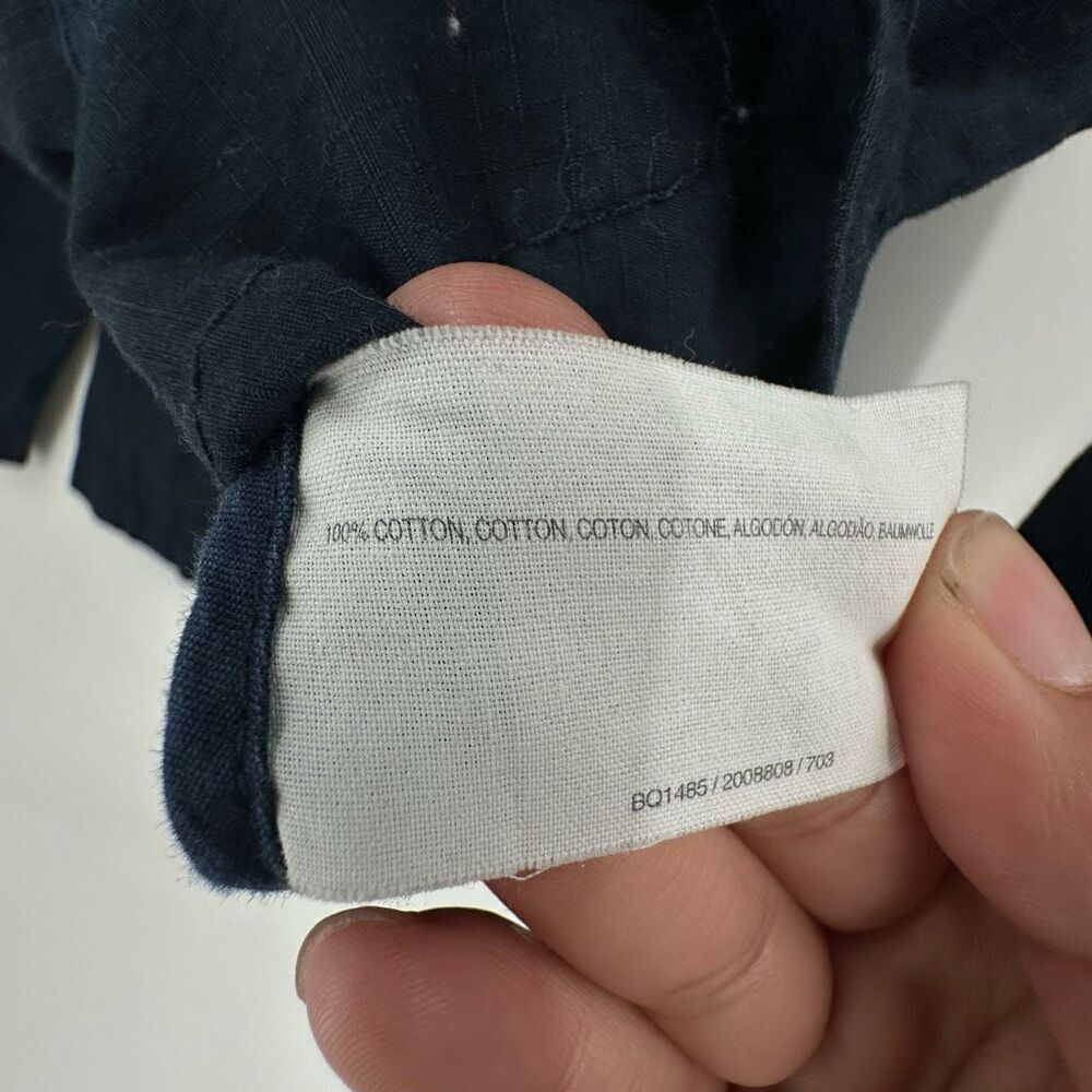 Vintage Y2K Esprit Women's Cotton Pockets Button Front Jacket Navy Blue Small - Picture 4 of 9
